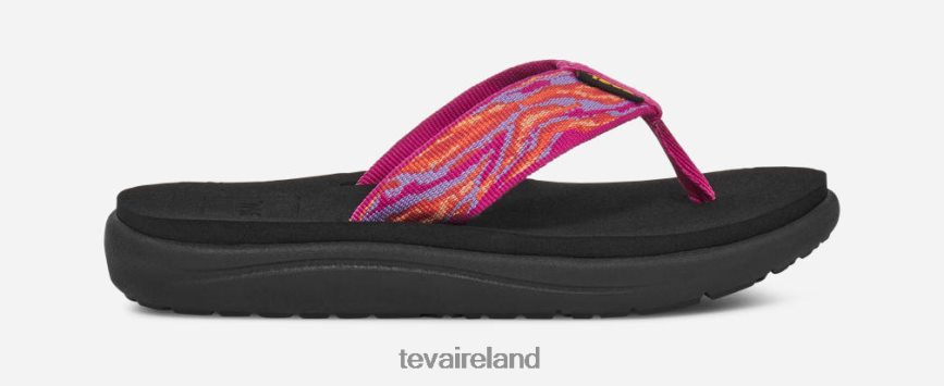 Teva 4886PX156 Little Kids Voya Flip Waves Rose Violet