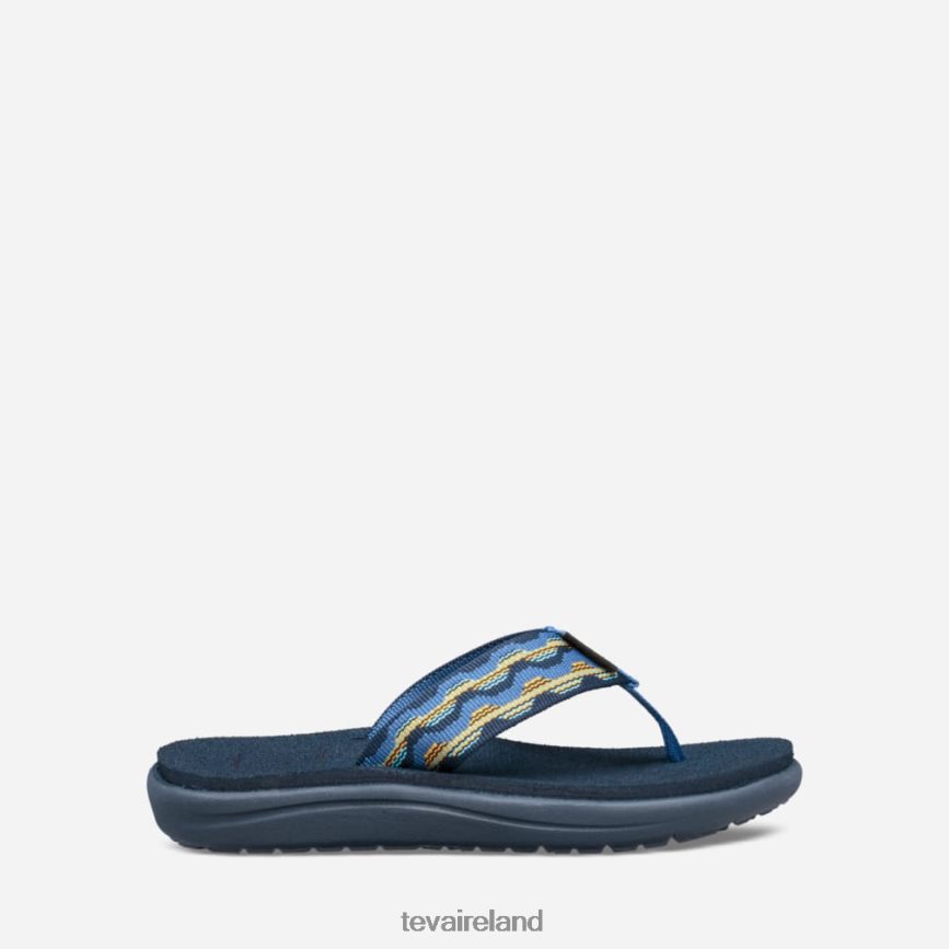 Teva 4886PX163 Big Kids' Voya Flip Kishi Dark Blue