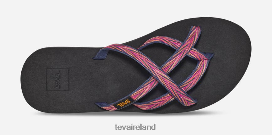 Teva 4886PX46 Women's Olowahu Palms Indigo/Rose Violet