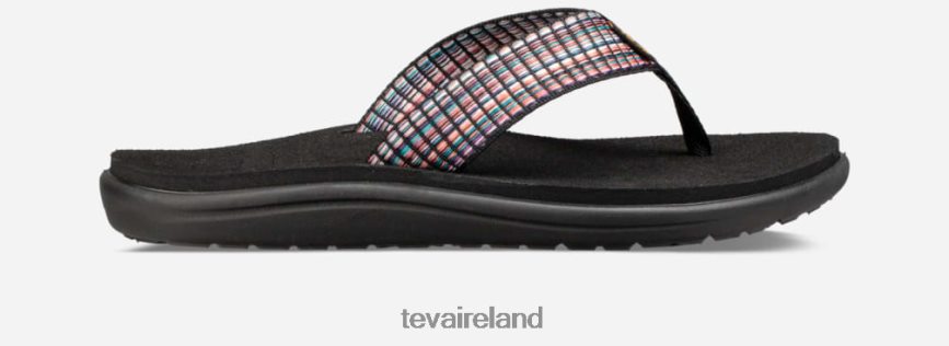 Teva 4886PX55 Women's Voya Flip Bar Street Multi Black