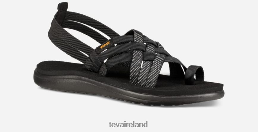 Teva 4886PX138 Women's Voya Strappy Hera Black