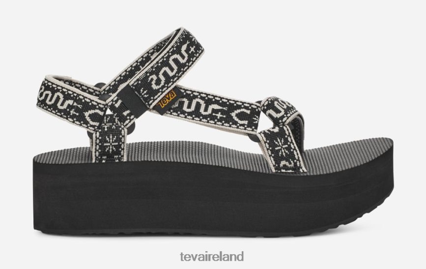 Teva 4886PX47 Women's Flatform Universal Bandana Black/Birch