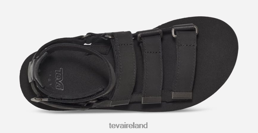 Teva 4886PX80 Women's Flatform Mevia Leather Black